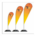 Customized Logo Design Outdoor Flying Beach Flag Feather Banners And Flag